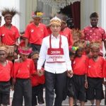 Presiden Joko Widodo Tiba Di Pegunungan Arfak