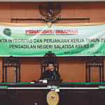 PAKTA INTEGRITAS DAN PERJANJIAN KERJA TAHUN 2020 PN SALATIGA