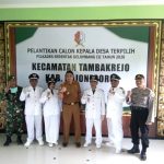 4 KADES KECAMATAN TAMBAKREJO DILANTIK VIA TELECONFERENCE
