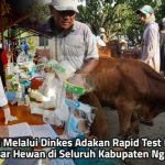Gugus Tugas Percepatan Penanganan Covid-19 Pemkab Ngawi Melalui Dinas Kesehatan Adakan Rapid Test Di 12 Pasar Hewan Menuju New Normal