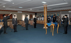 Ini Pesan Bupati Lampung Utara Lantik Tiga Pejabat Tinggi Pratama