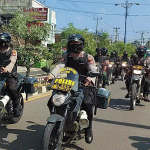 Personel Gabungan Gelar Patroli Skala Besar di Lampung Utara