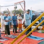 Suasana Sholat Idul Fitri di Atas Kapal
