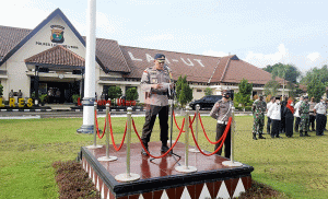 Jelang Idul Fitri, Apel Gelar Pasukan Ops Ketupat Krakatau 2021