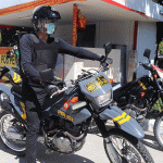 Gunakan Motor Trail, Wabup Badung Suiasa Cek Pos PAM Lebaran dan Tempat Wisata