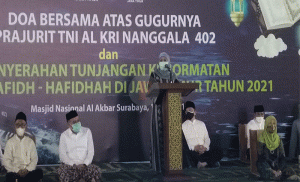 Gubernur Jatim Khofifah Hadiri Doa Bersama untuk Awak KRI Nanggala 402
