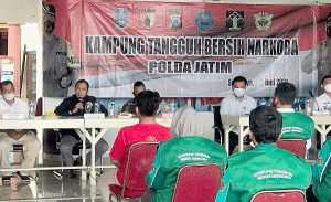 Polda Jatim Resmikan Kampung Tangguh Bersih Narkoba