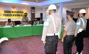 Langgar Kode Etik dan Disiplin, Tiga Personel Polresta Jayapura Kota Dihukum