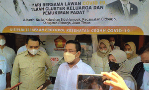 Gerak Cepat Bantu Isoman, DPC Gerindra Sidoarjo Resmikan Posko Layanan Kesehatan Gratis