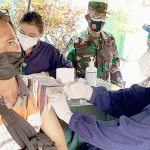 Koramil 0830/03 Pabean Cantian Permudah Warga Dapat Vaksin