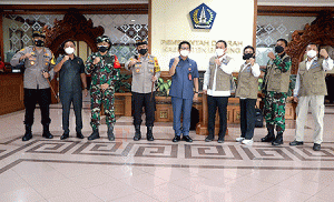 Tim Pakar Satgas Pusat Kunjungi Pemkab Badung Terkait Penanganan Covid-19