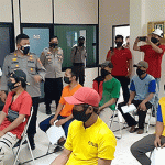 Kapolres AKBP Teddy Tinjau Vaksinasi Tahap II Gerai Vaksin Presisi Polres Lebak