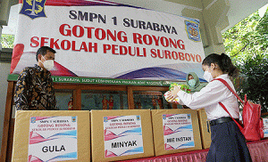 Timbul dari Rasa Empati Sesama Pelajar Terdampak Covid-19, Begini Aksi Para Pelajar di Surabaya
