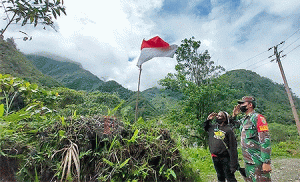 Upaya Personel Kodim 1710/Mimika Menyambut HUT ke-76 Kemerdekaan RI