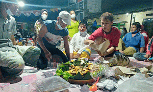 Malam Tasyakuran HUT ke-76 RI di Kedondong Kidul, Tegalsari, Surabaya