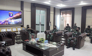 Pangdam XII/Tpr Terima Paparan Rencana Pengamanan Latihan YTP Yonif R 641/Bru