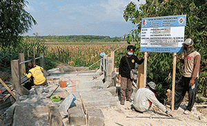 Pemdes Tambakmerak Tingkatkan Sarpras Jembatan Usaha Tani