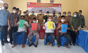 Pastikan Aman, Polsek Rangkasbitung Lakukan Pengamanan Penetapan Calon Kades