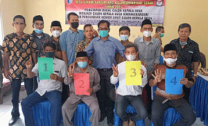 Tentukan Nomor Urut Calon Desa Suka Mekar Sari dengan Diundi