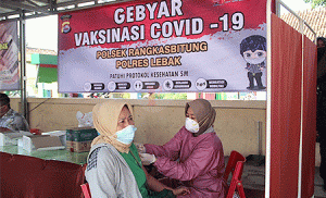 Ditargetkan 5 Ribu Warga pada Gebyar Vaksinasi Covid-19 Jajaran Polres Lebak