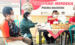 Vaksinasi Covid-19 bagi Difabel Magetan, Kado Indah di Tahun Baru Islam