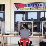 Terapi Uap, Upaya Personel Batalyon C Pelopor Satbrimob Poldasu Cegah Covid-19