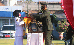 Begini Sambutan Bupati Lampung Utara dalam Upacara Peringatan HUT ke-76 Kemerdekaan RI