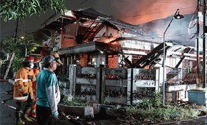 Kebakaran Rumah di Taman Indah, Sidoarjo