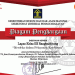 Lapas Rangkasbitung Sabet Empat Piagam Penghargaan dari Ditjenpas