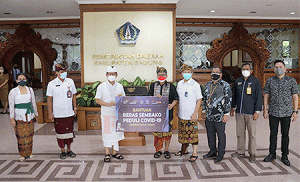 Pemkab Badung Terima Bantuan Empat Ton Beras dari BI Perwakilan Bali