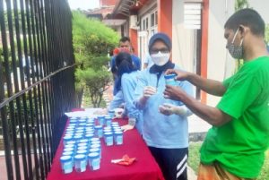 Cegah P4GN, Polres Lebak Test Urine Petugas dan WBP Lapas Rangkasbitung