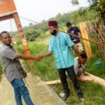 Jembatan Rusak, Direspon Seorang Cakades Calungbungur, Lebak