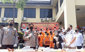 Sebanyak 99 Kasus 153 Tersangka Tindak Kejahatan 3C Diungkap Polda Lampung