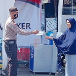 Tak Kenal Lelah, Polsek Cipanas Imbau Masyarakat Taat Prokes