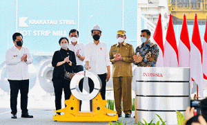 Tekan Impor, Presiden Joko Widodo Resmikan Pabrik Baja di Banten