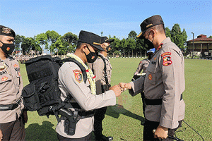 Satgas Kesehatan BKO Polda Papua Diberangkatkan dari Sukabumi