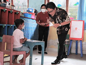 Bupati Giri Prasta Pantau PTM di Kabupaten Badung