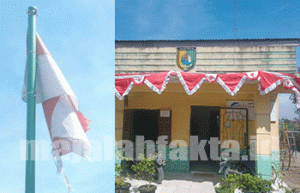 Kibarkan Bendera Merah Putih Usang, Pemdes Gempolan, Sumut Disorot