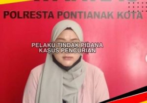 Curi Uang dari ATM, Seorang Perempuan Muda Diringkus Polisi di Kota Pontianak