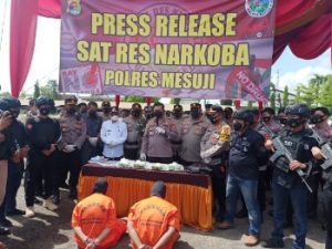 Bawa 4 Kg Sabu, Polres Mesuji Tangkap Dua Pelaku Asal Riau