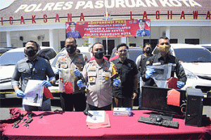 Polres Pasuruan Kota Bongkar Sindikat Penggelapan Mobil Rental