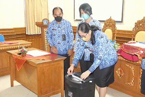 Pemkab Badung Lakukan Pemusnahan dan Penyusutan Arsip in Aktif 2021