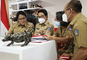 Bupati Badung Giri Prasta Ikuti Rapat Evaluasi Penyerapan Anggaran Daerah