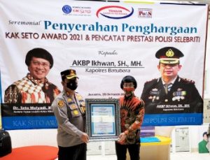 AKBP Ikhwan Lubis Dapat Piagam Penghargaan dari Lembaga Perlindungan Anak Nasional