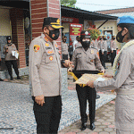 Personel Garuda Bhayangkara FPU 2 Minusca dari Polres Tububa Terima Penghargaan
