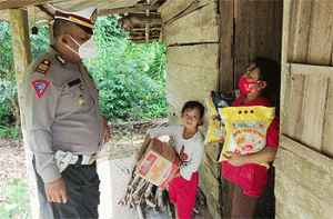 Satlantas Polres Tuba Gelar Baksos, Rangkaian Giat Operasi Zebra Krakatau 2021