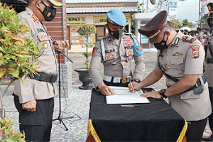 Sertijab Kasat Reskrim dan Samapta Polres Tubaba