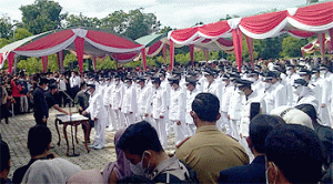 Sebanyak 73 Kades Terpilih Dilantik Bupati OKU Selatan