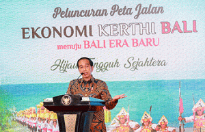 Peta Jalan Ekonomi Kerthi Bali Diresmikan Presiden Joko Widodo