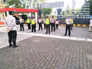 Jelang Nataru, Polsek Lawang Perketat Penjagaan Gereja